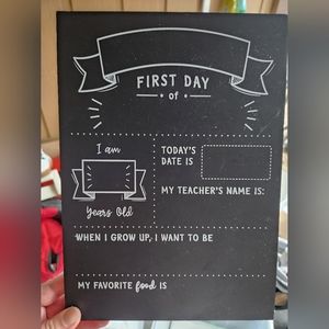 First day of school board